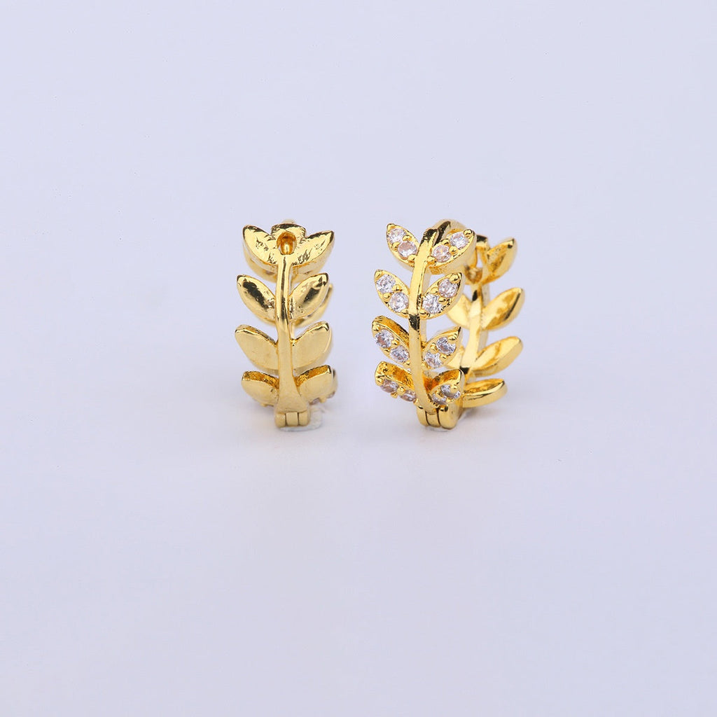 Elegant Wheat Leaf Earrings