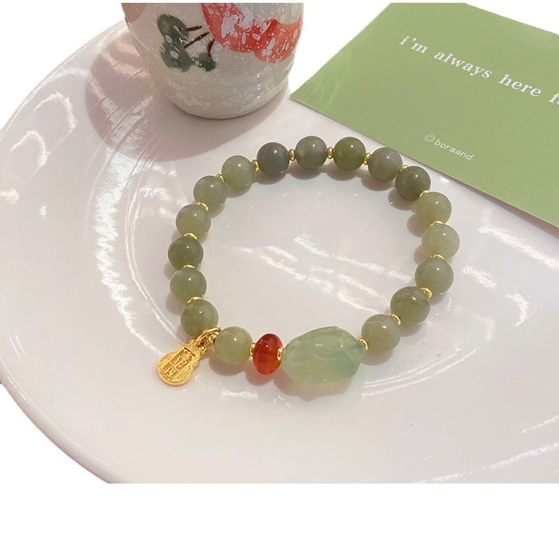 Energy Guardian ? Natural Emerald Jade stone bracelet