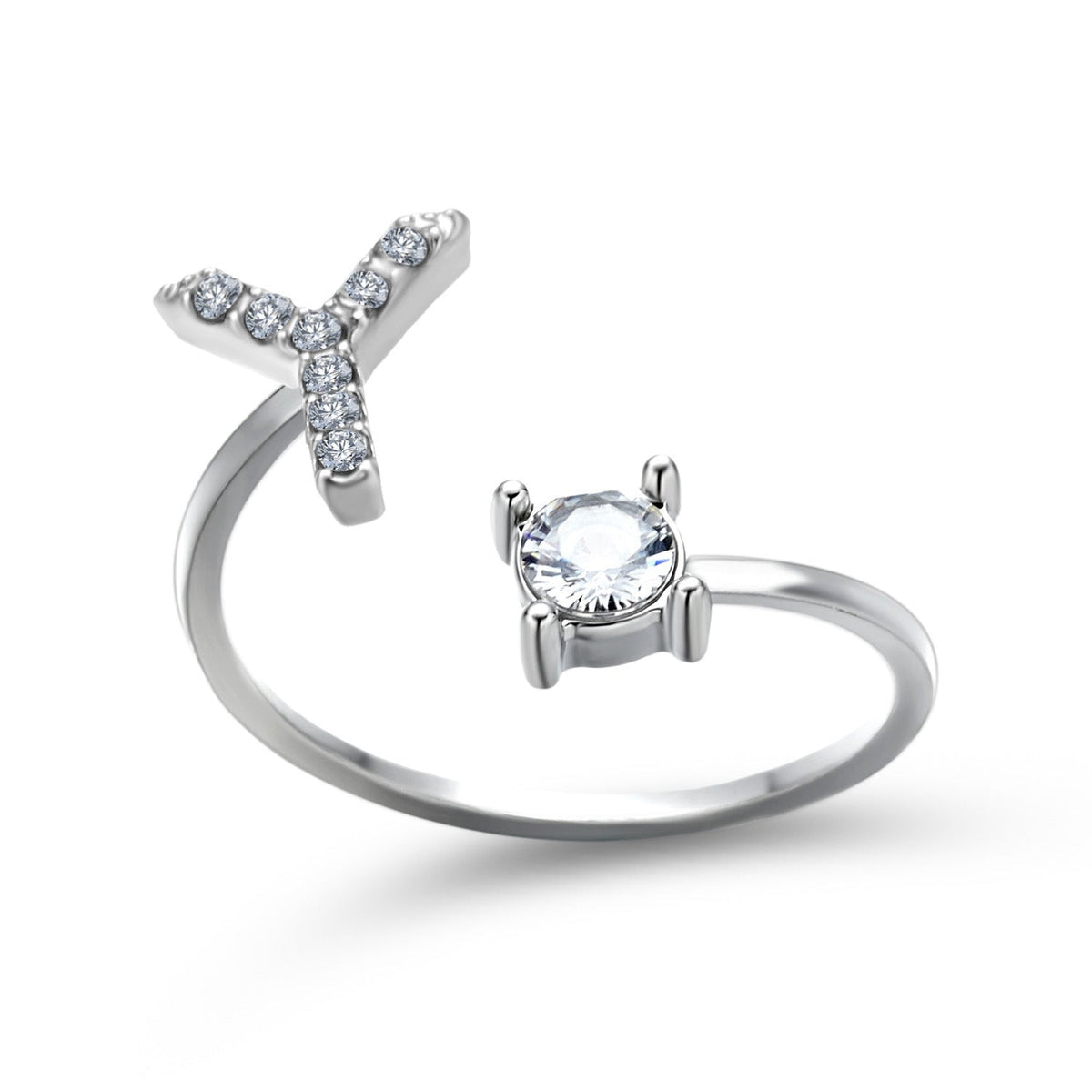 Personalized Initial Letter Ring
