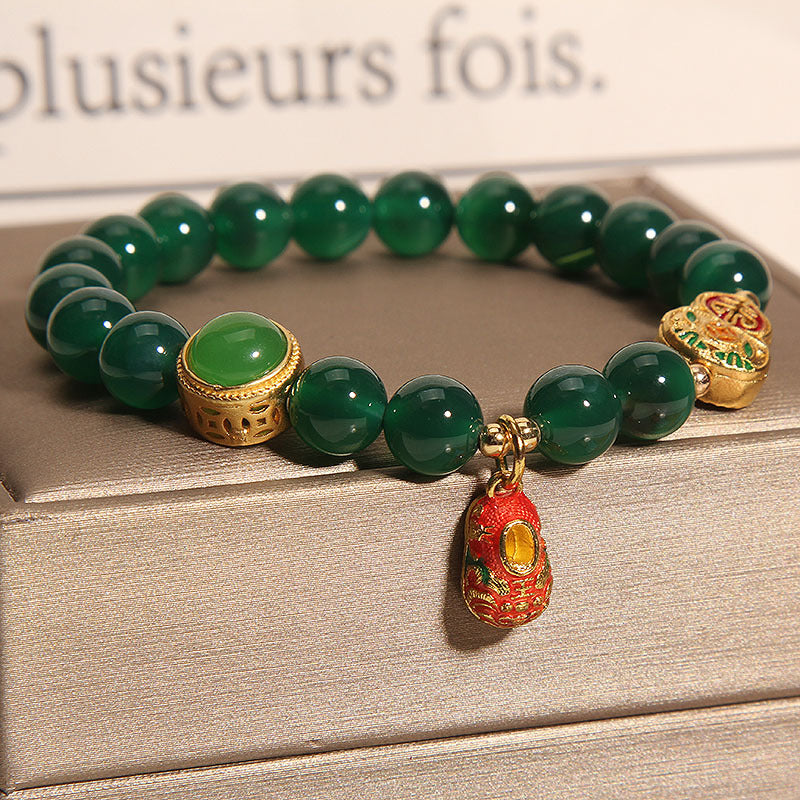 Avocado ? Green Agate Bracelet