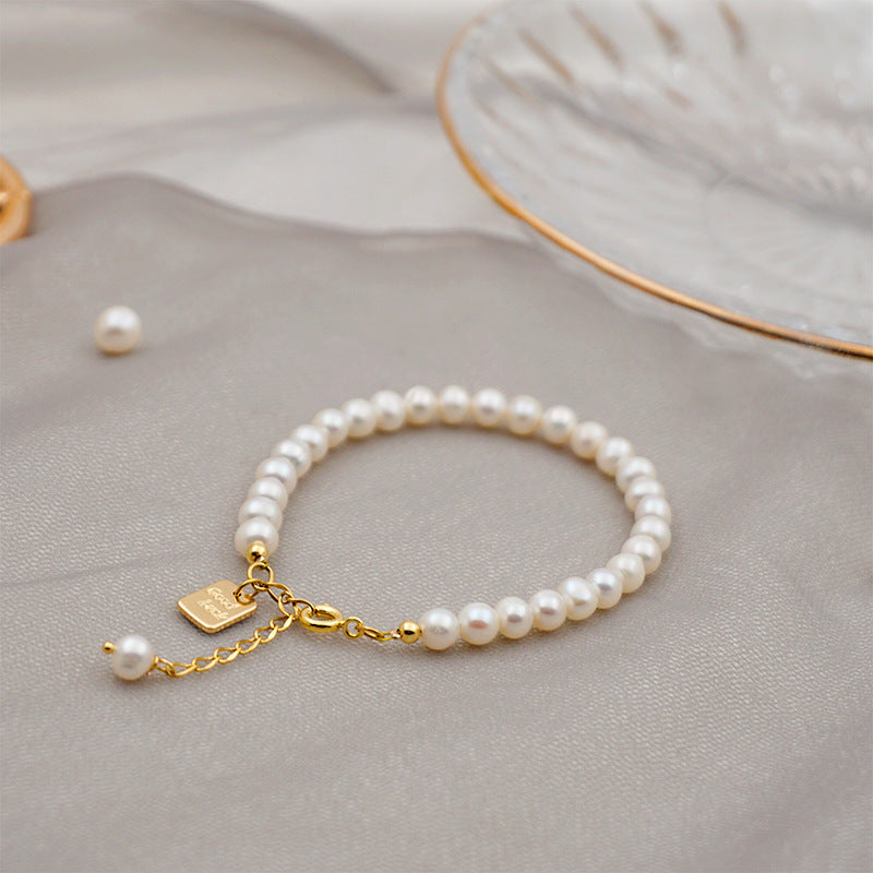 Good Luck Tag ? Natural Freshwater Pearl Bracelet