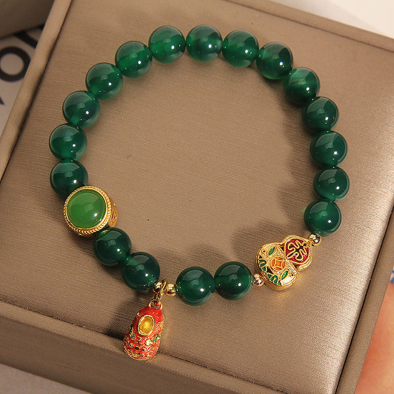 Avocado ? Green Agate Bracelet