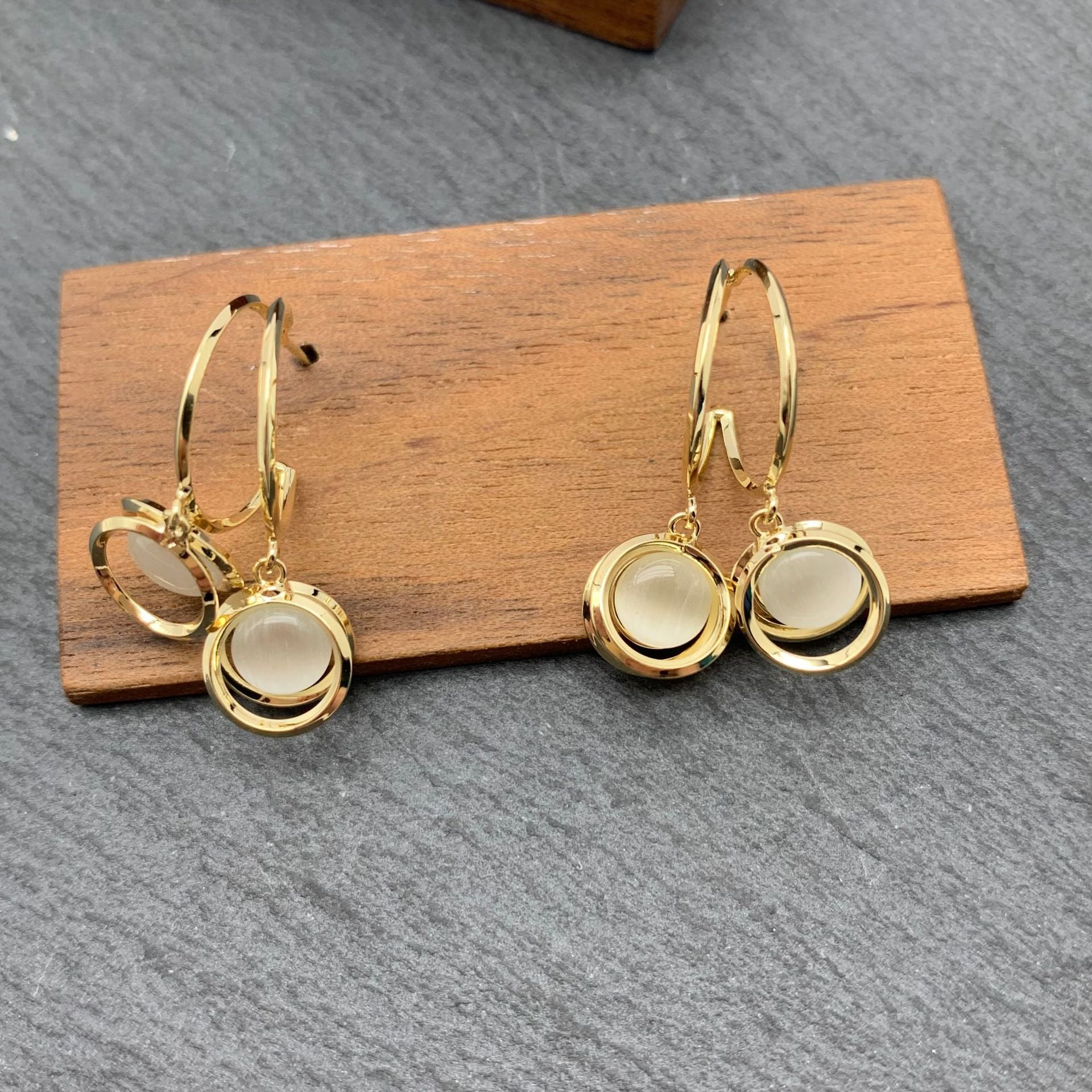 Elegant Double-Layer Earrings