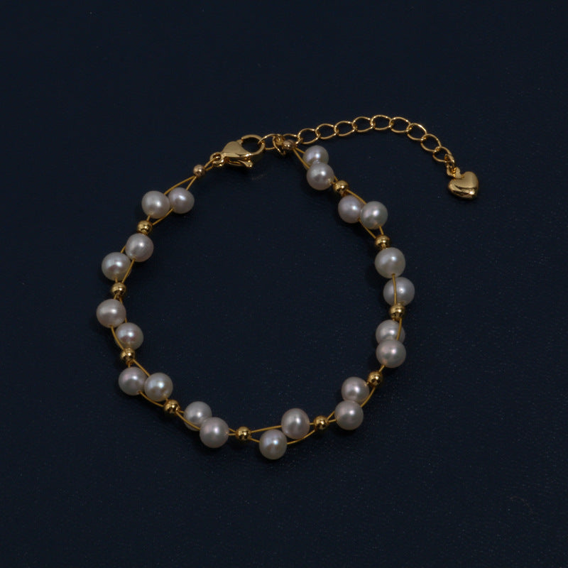 Dewdrop Gleam Pearl Bracelet