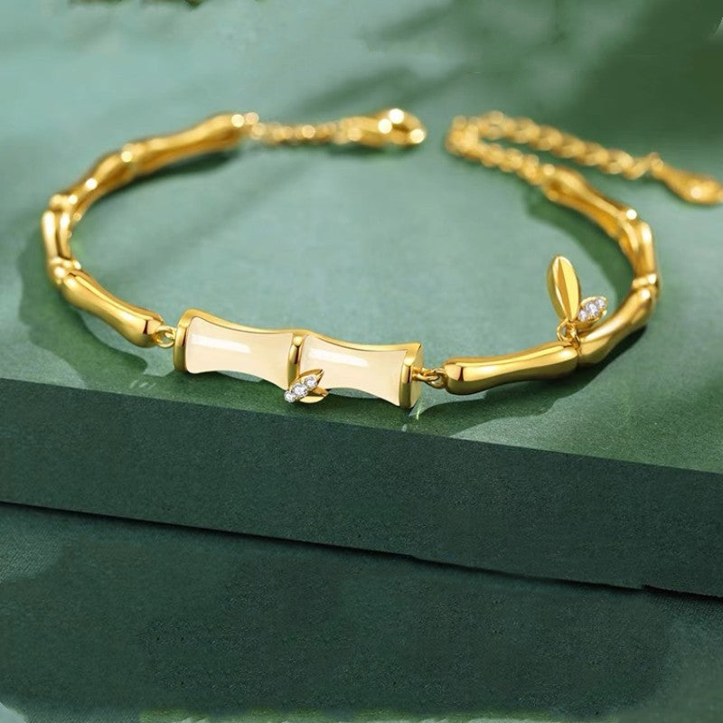 Bamboo ? Gold plated bracelet