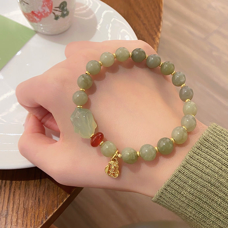 Energy Guardian ? Natural Emerald Jade stone bracelet