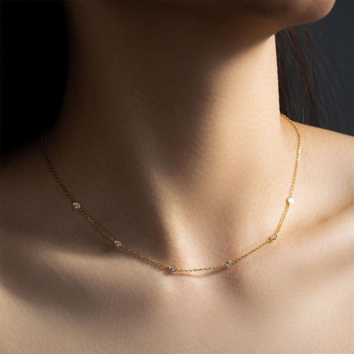 Delicate Bubble Stardust Necklace