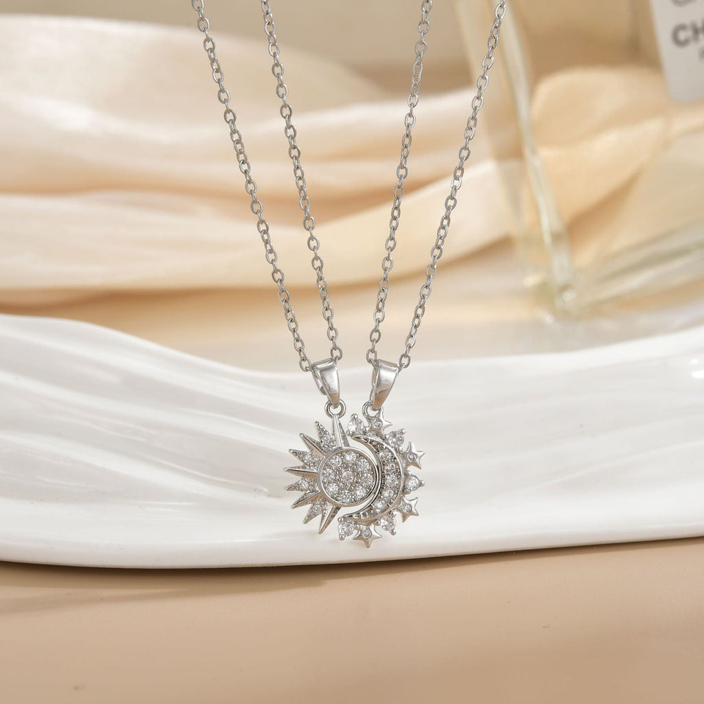 Sun & Moon Necklace Set