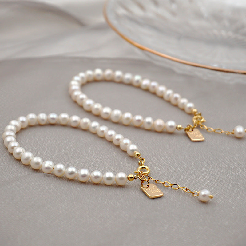 Good Luck Tag ? Natural Freshwater Pearl Bracelet
