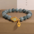 Lily of the valley gourd Natural Emerald Jade Stone bracelet