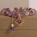 Four-leaf clover ? Amethyst Bracelet