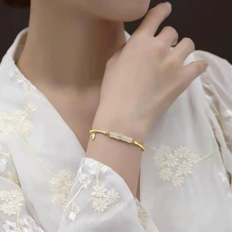 Bamboo ? Gold plated bracelet