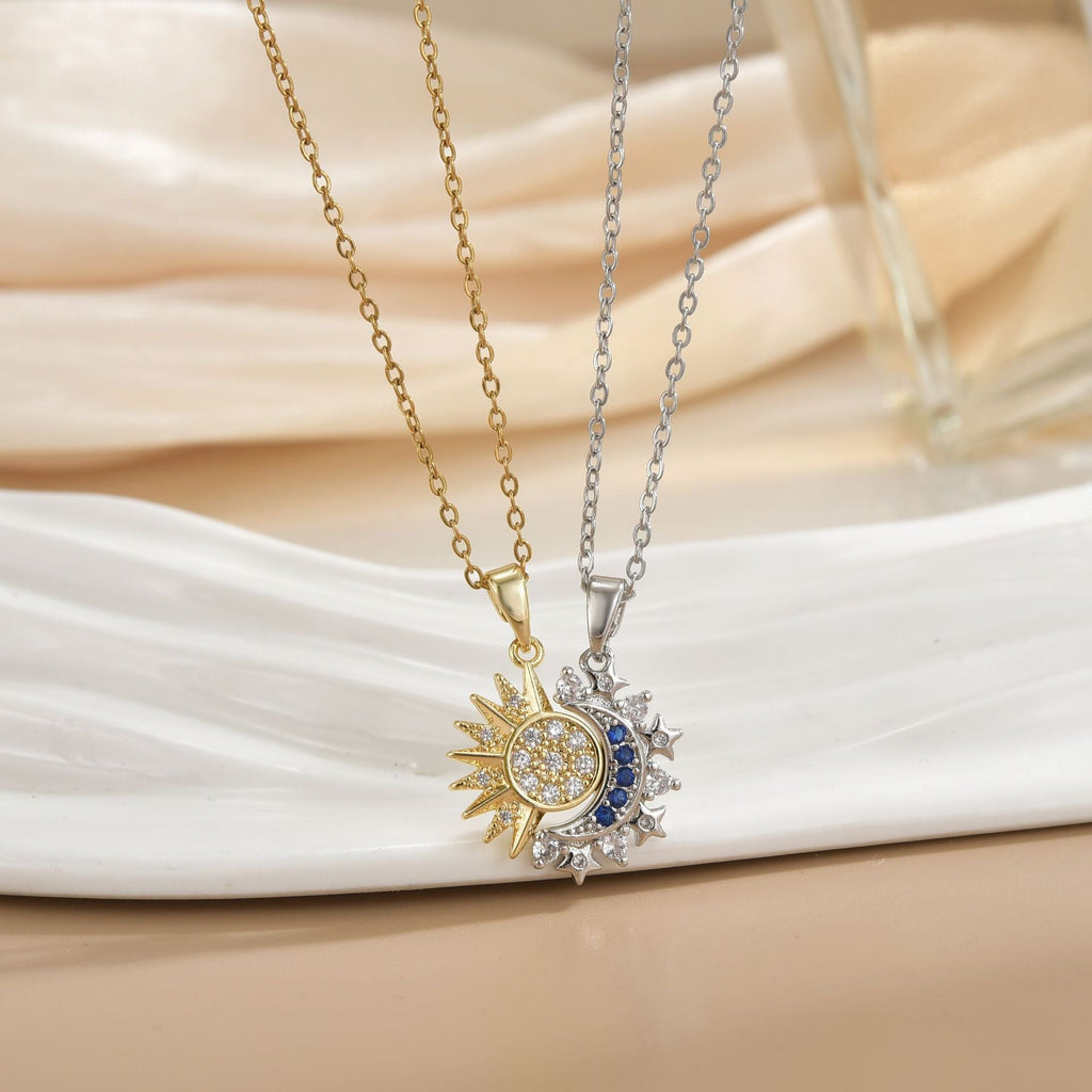 Sun & Moon Necklace Set