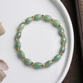 Natural Jadeite Rice Bead Bracelet