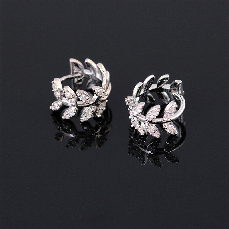 Elegant Wheat Leaf Earrings