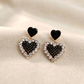 Elegant Double Heart Stud Earrings