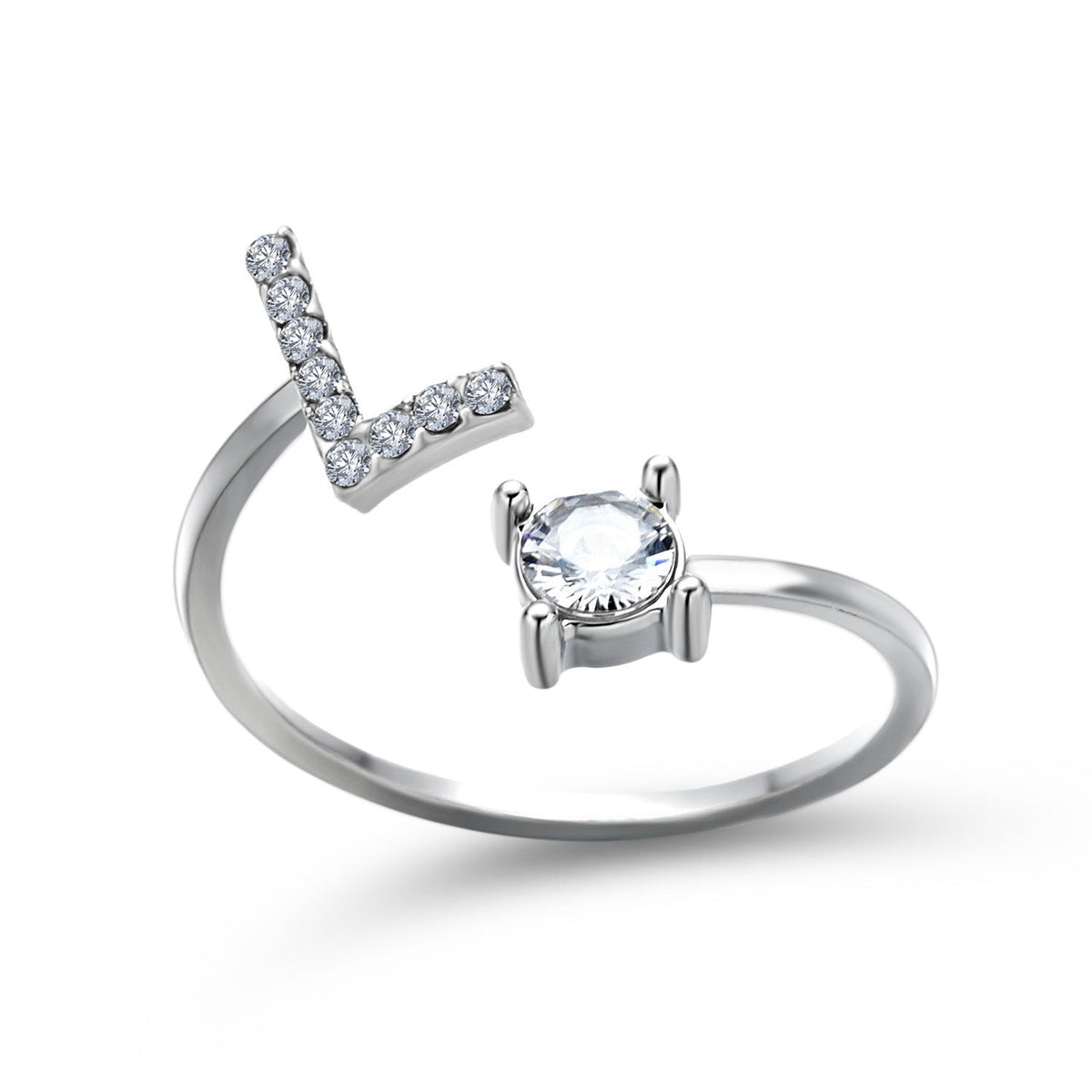 Personalized Initial Letter Ring