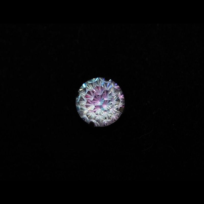 Fireworks Cut Colored Gem Stud Earrings