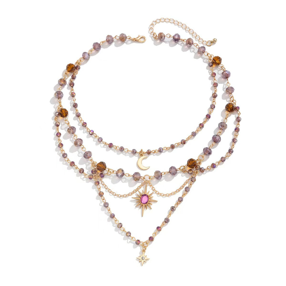 Celestial Multi-Layer Tassel Necklace