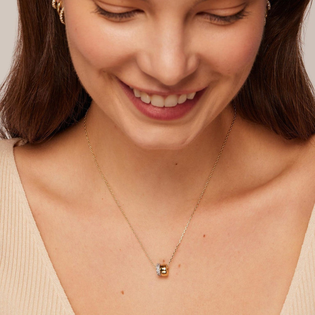 Refined Double Circle Necklace