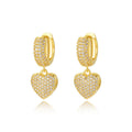 Elegant Heart Drop Earrings