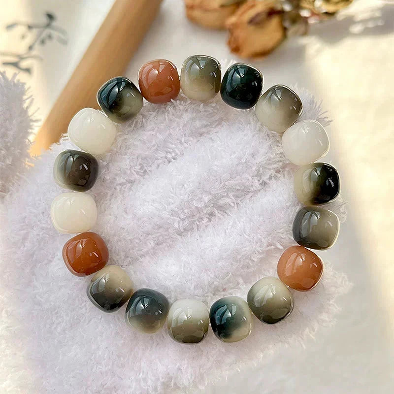 White jade bodhi bracelet