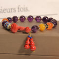 Cinnabar & Amethyst Bracelet