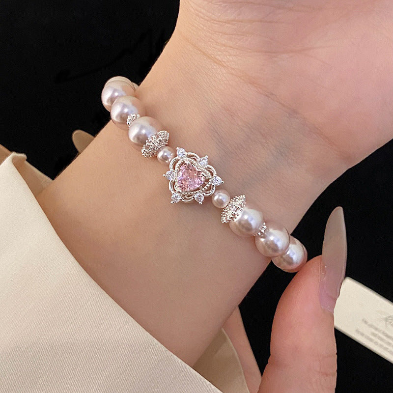 Cherry Blossom �?Pearl Bracelet