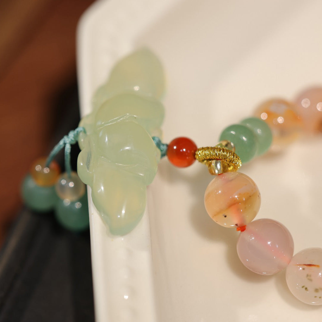 Pods ? Double Circle Agate Bead Bracelet