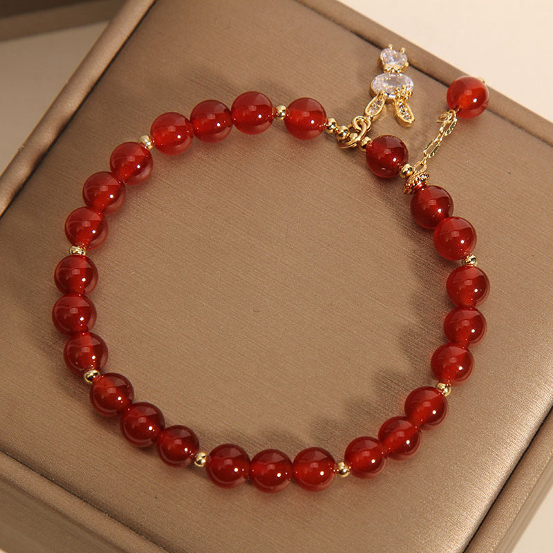 Bunny ? Red Agate Bracelet