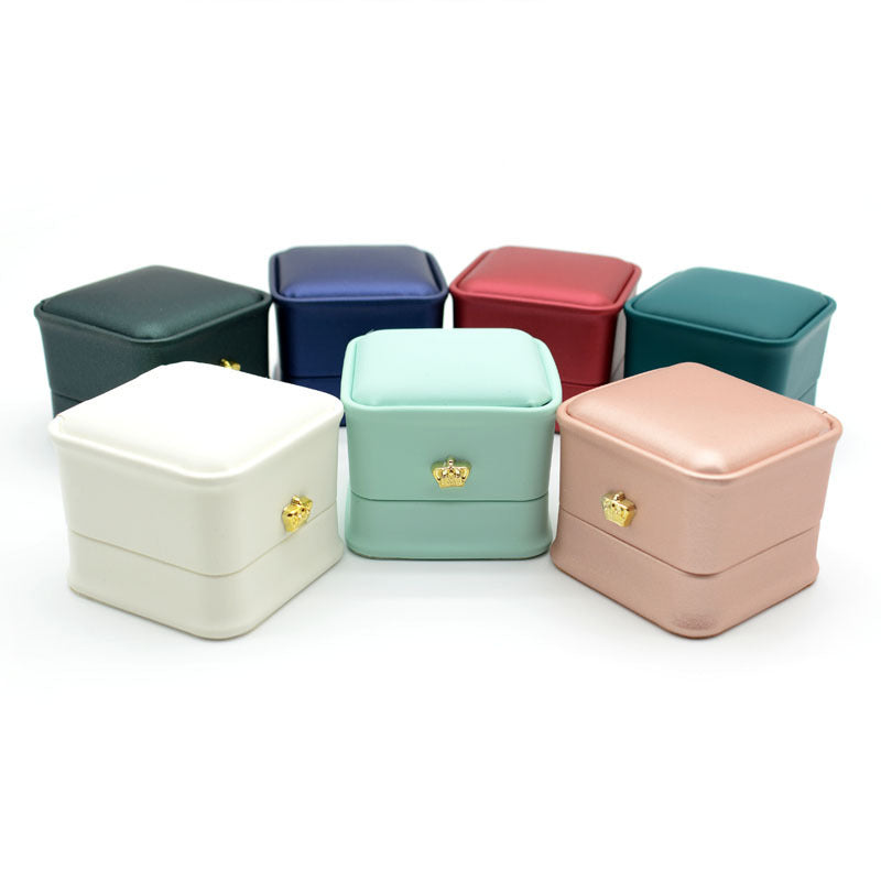 Crown Ring & Stud Earring Box