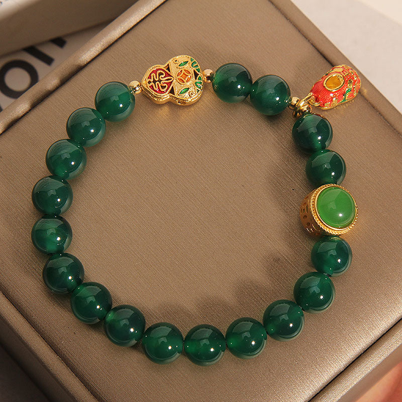 Avocado ? Green Agate Bracelet