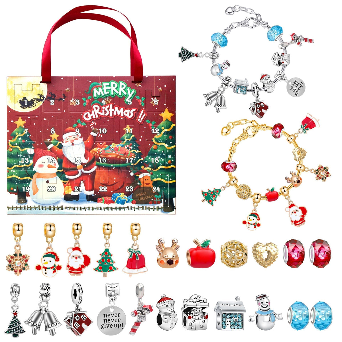 Christmas Advent Calendar Bracelet DIY Blind Box