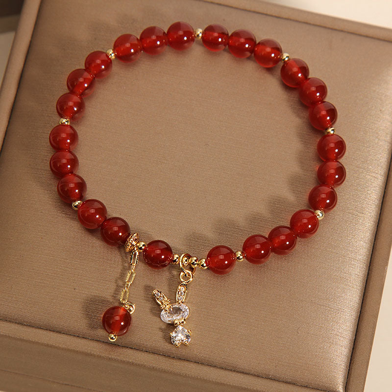 Bunny ? Red Agate Bracelet