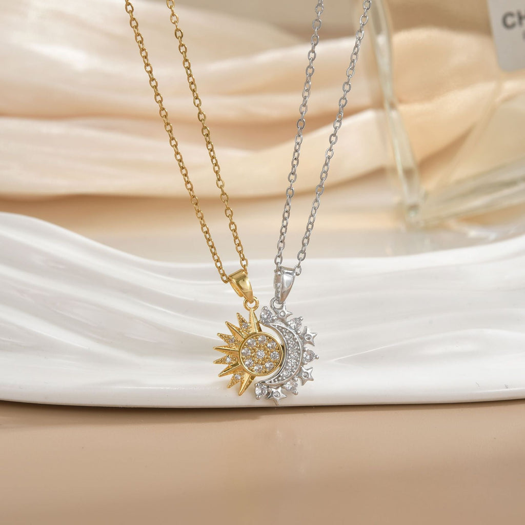 Sun & Moon Necklace Set