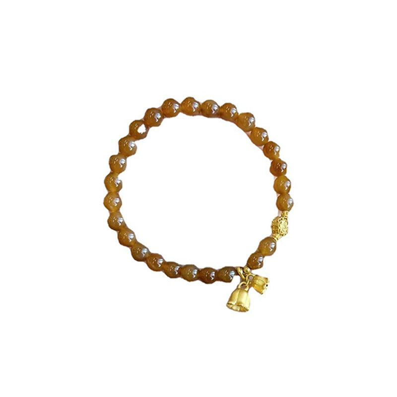 Lily of the valley natural agate bracelet