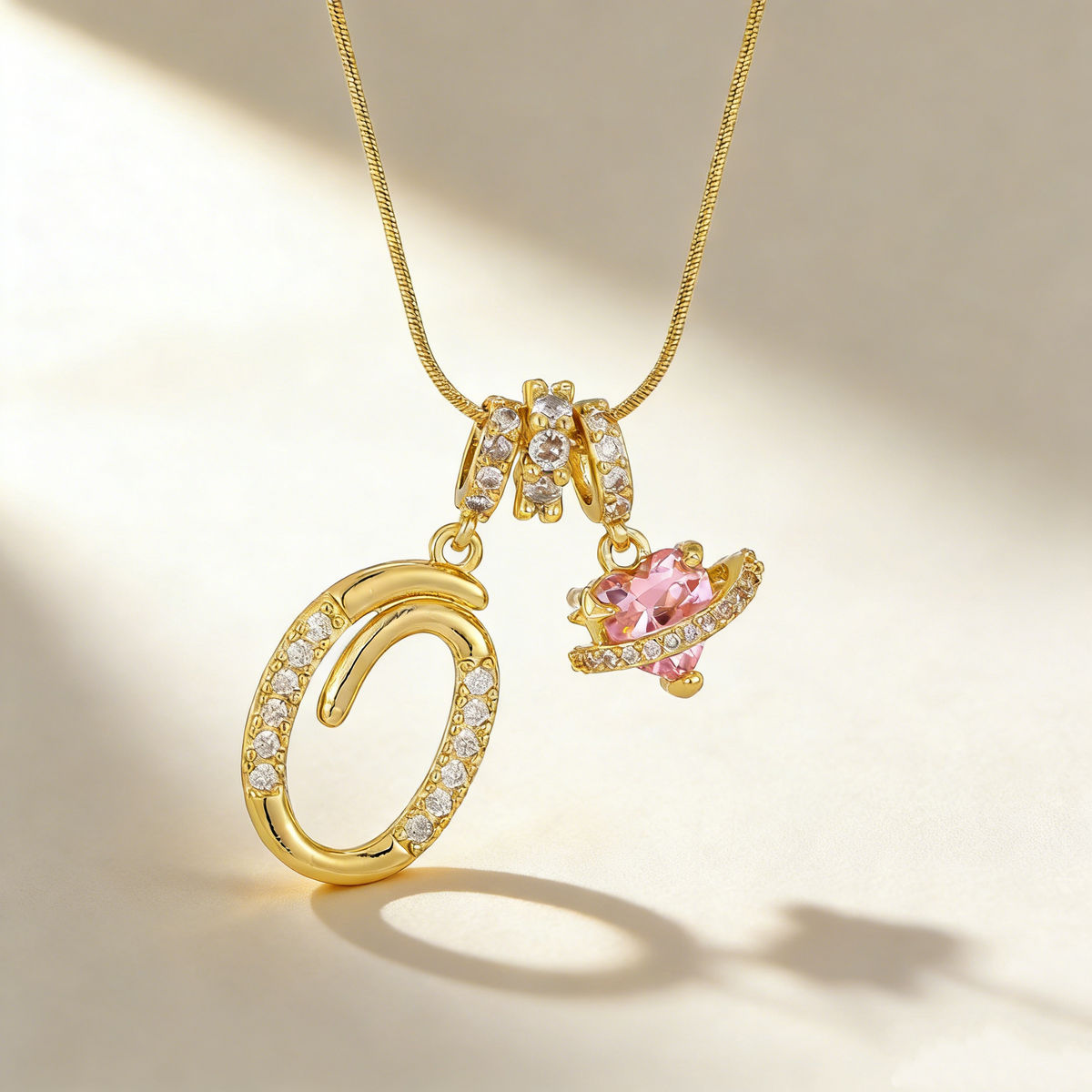 Romantic Letter Pendant Necklace