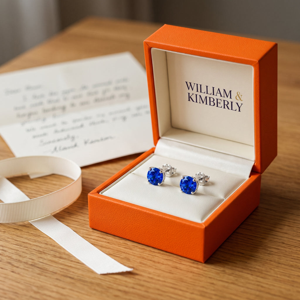 Lorelei White Gold Sapphire Earrings