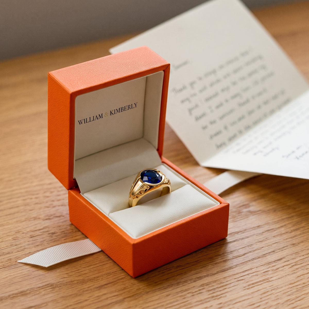 Melania Gold Sapphire Ring