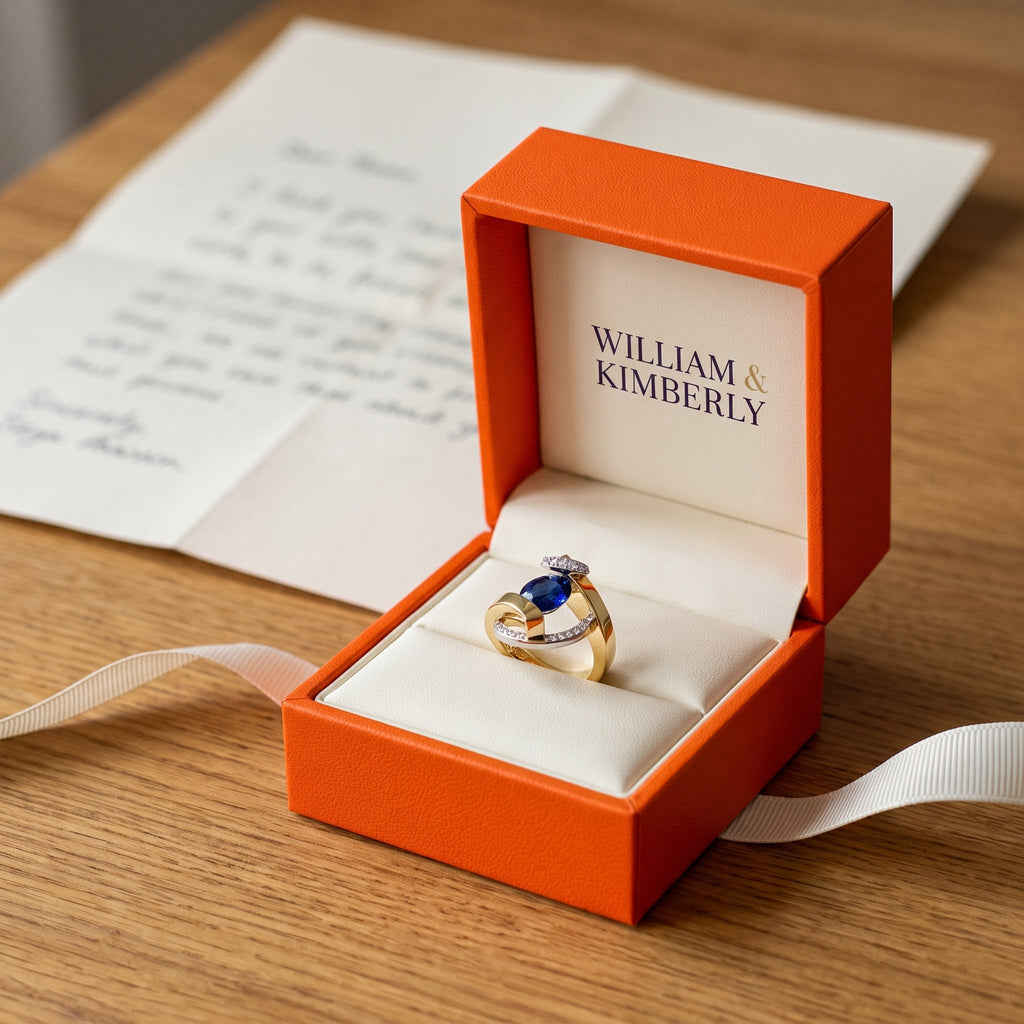 Maddalena Gold Sapphire Ring