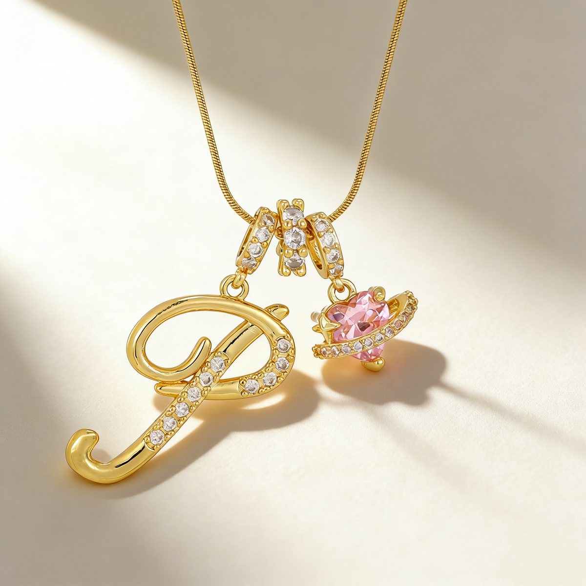 Romantic Letter Pendant Necklace