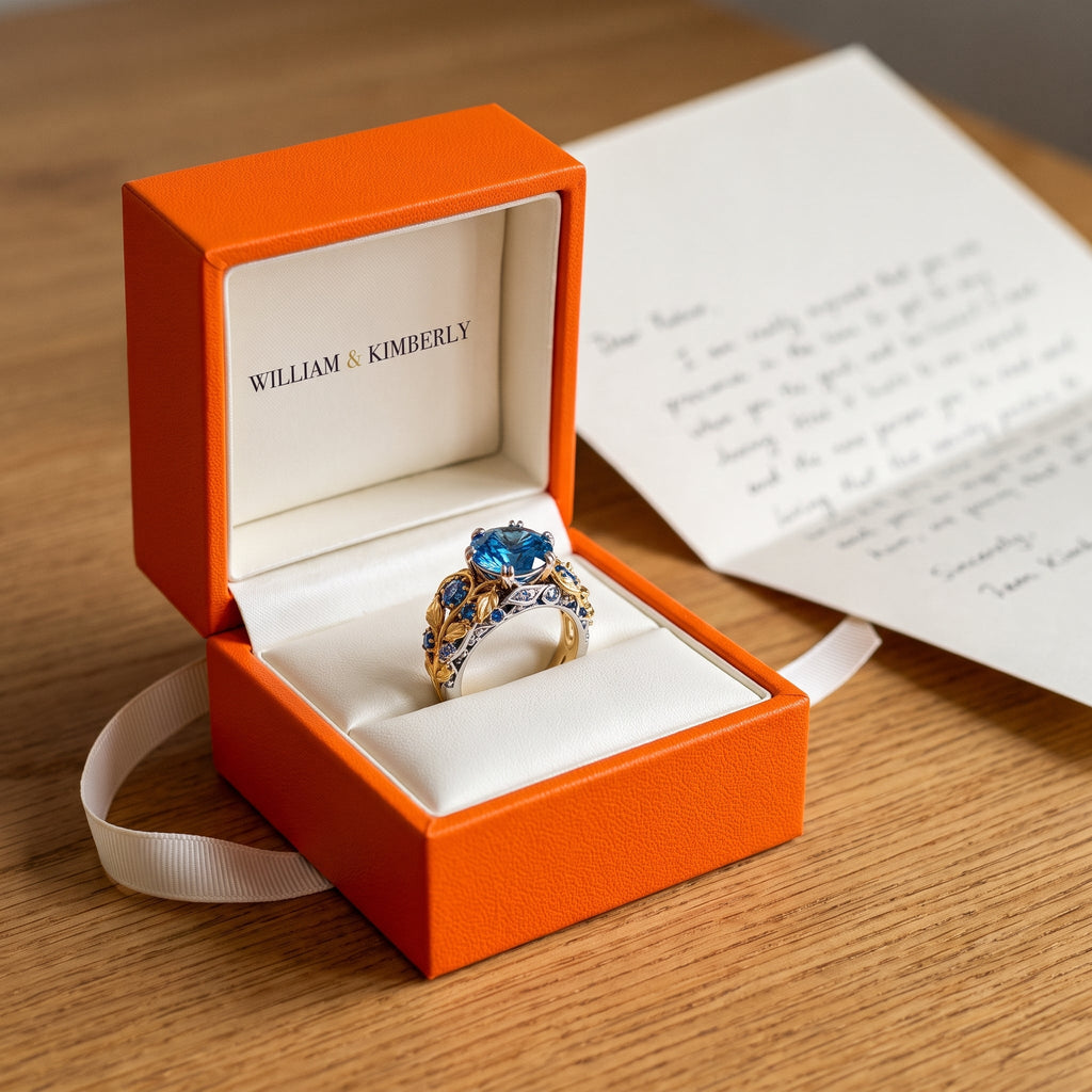 Serafina Gold Sapphire Ring