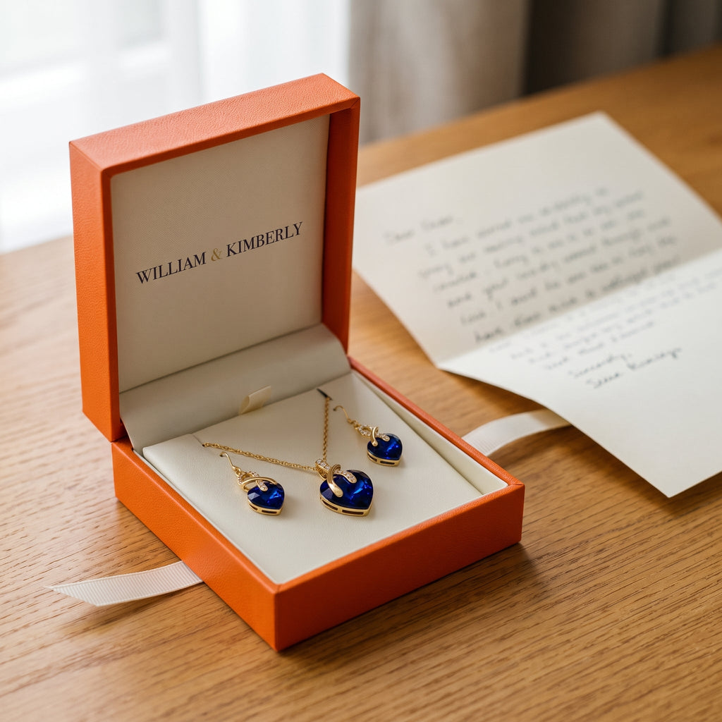 Cosima Gold Sapphire Set