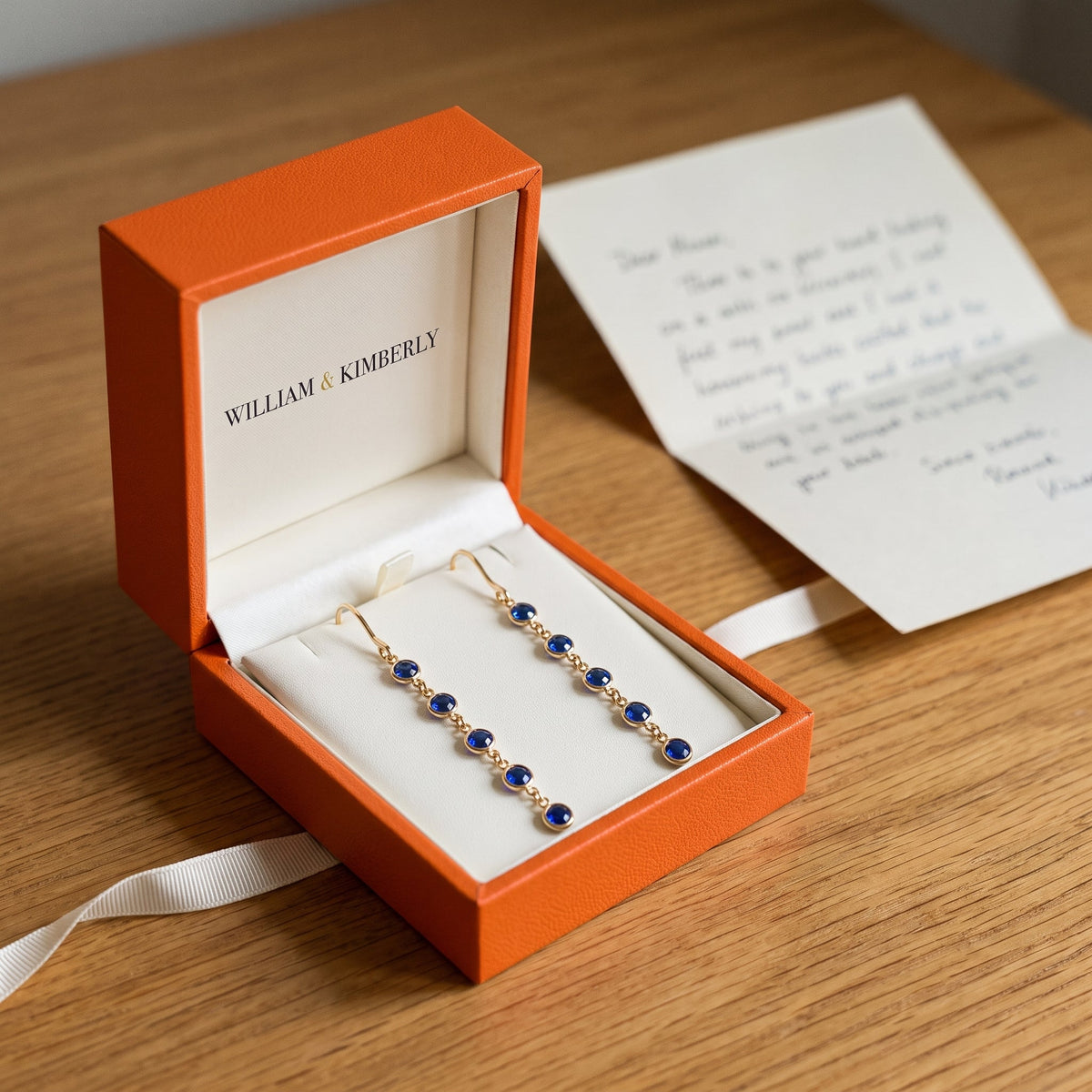 Sabina Gold Sapphire Earrings
