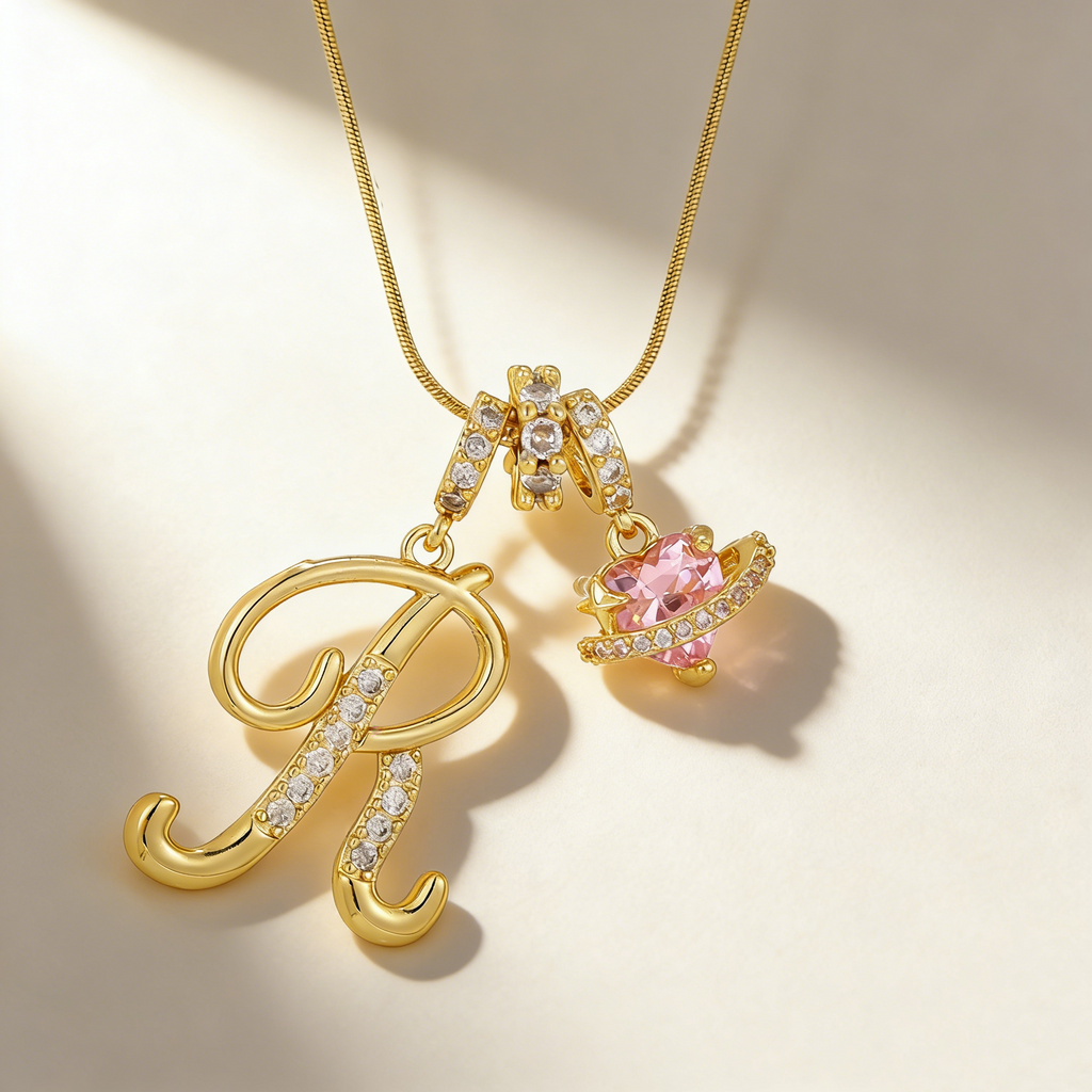 Romantic Letter Pendant Necklace