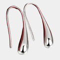 Water Droplet Shaped Sterling Silver Earrings