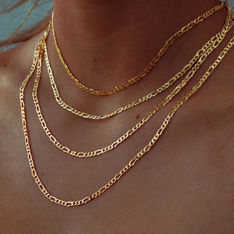 Valerie – Simple Chain Structure Gold Necklace