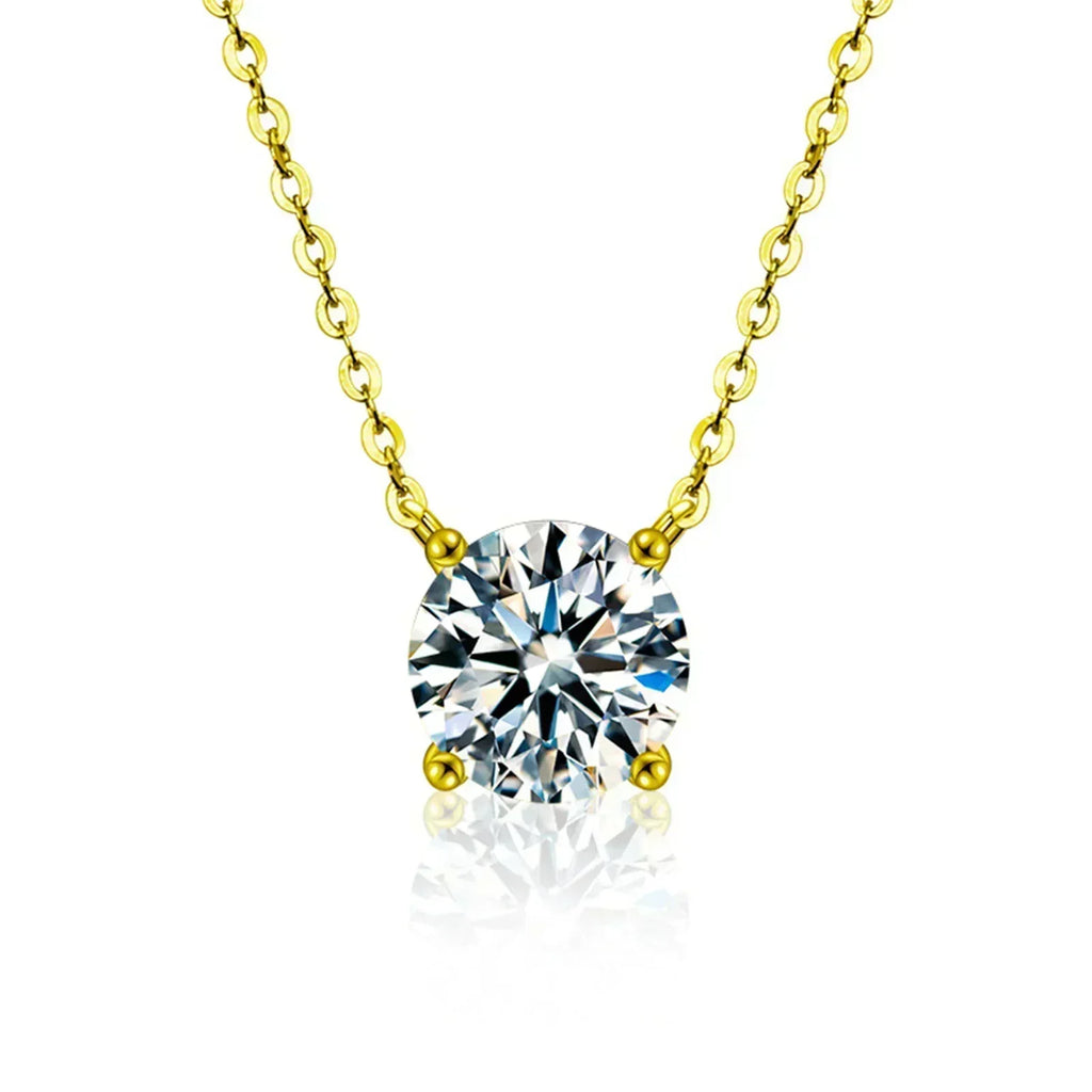 Rafaela - Zircon Necklace with 18K Gold Plating on Sterling Silver