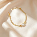 Halo Snake Chain Bracelet With Diamond Accents