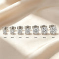 Timeless Classic Solitaire Moissanite Stud Earrings